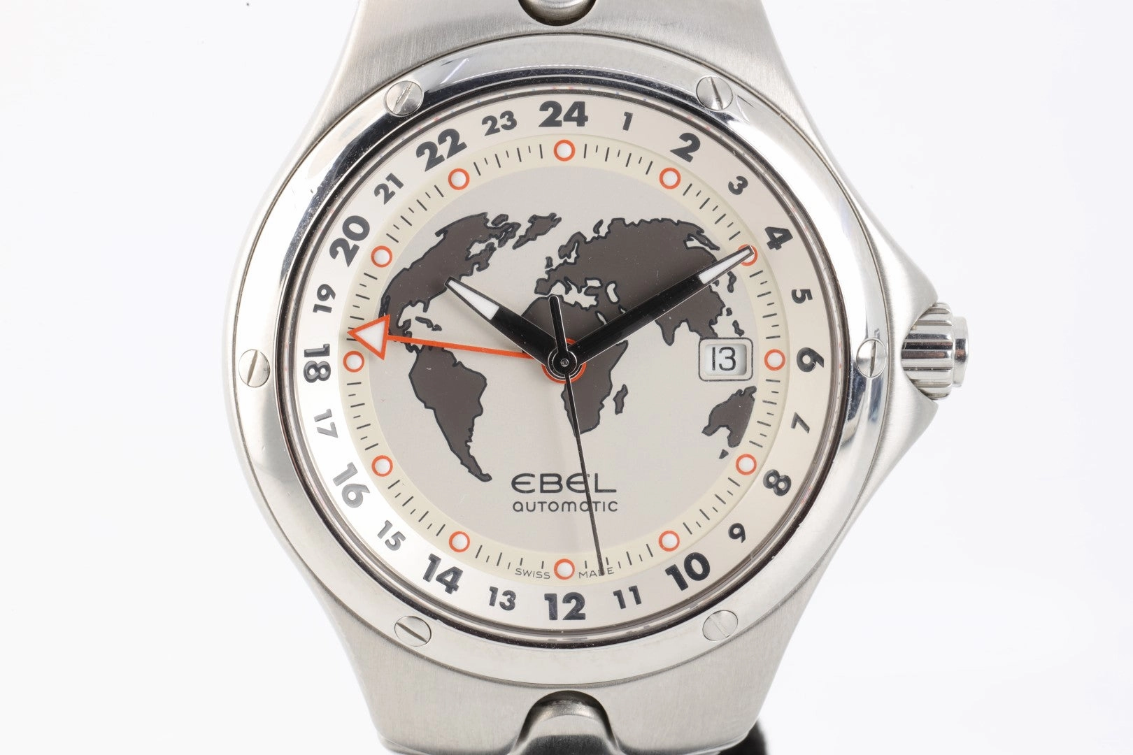 Ebel Sport Wave GMT E9123K51 Stainless Steel 41mm Men's Watch