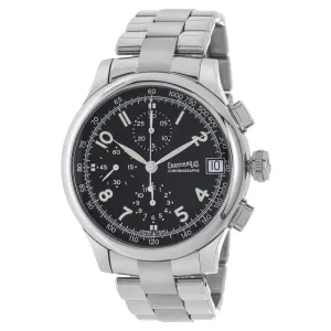Eberhard & Co. Men's Watch Traversetolo Automatic Chronograph - Black Dial SS Bracelet | 31051.3