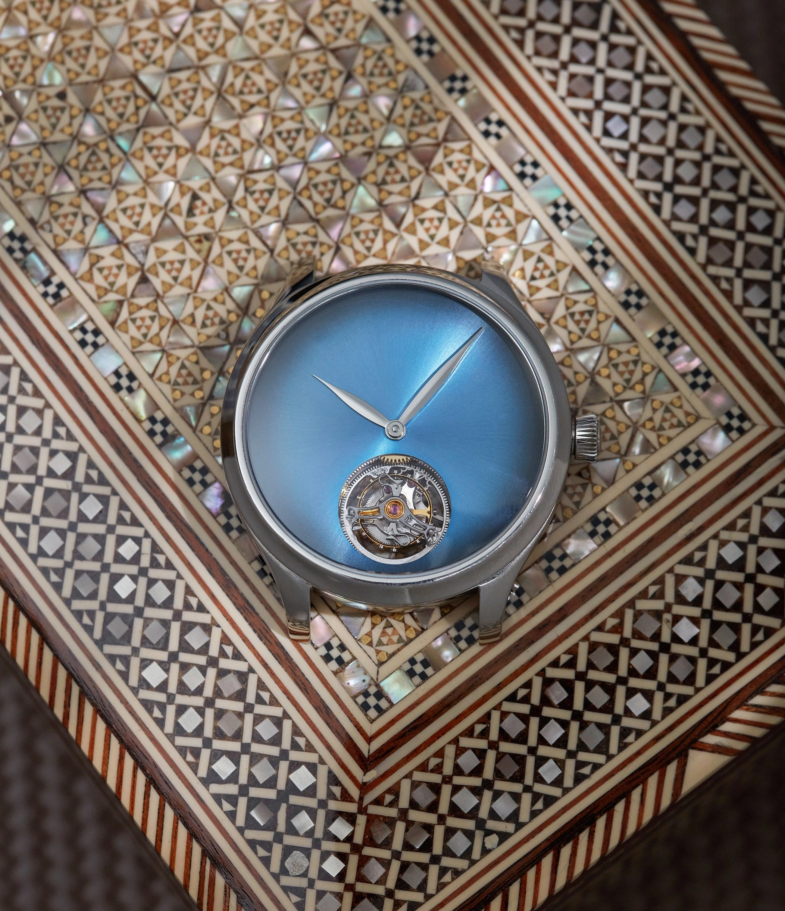 Endeavour Tourbillon Concept | "Funky Blue" | White Gold
