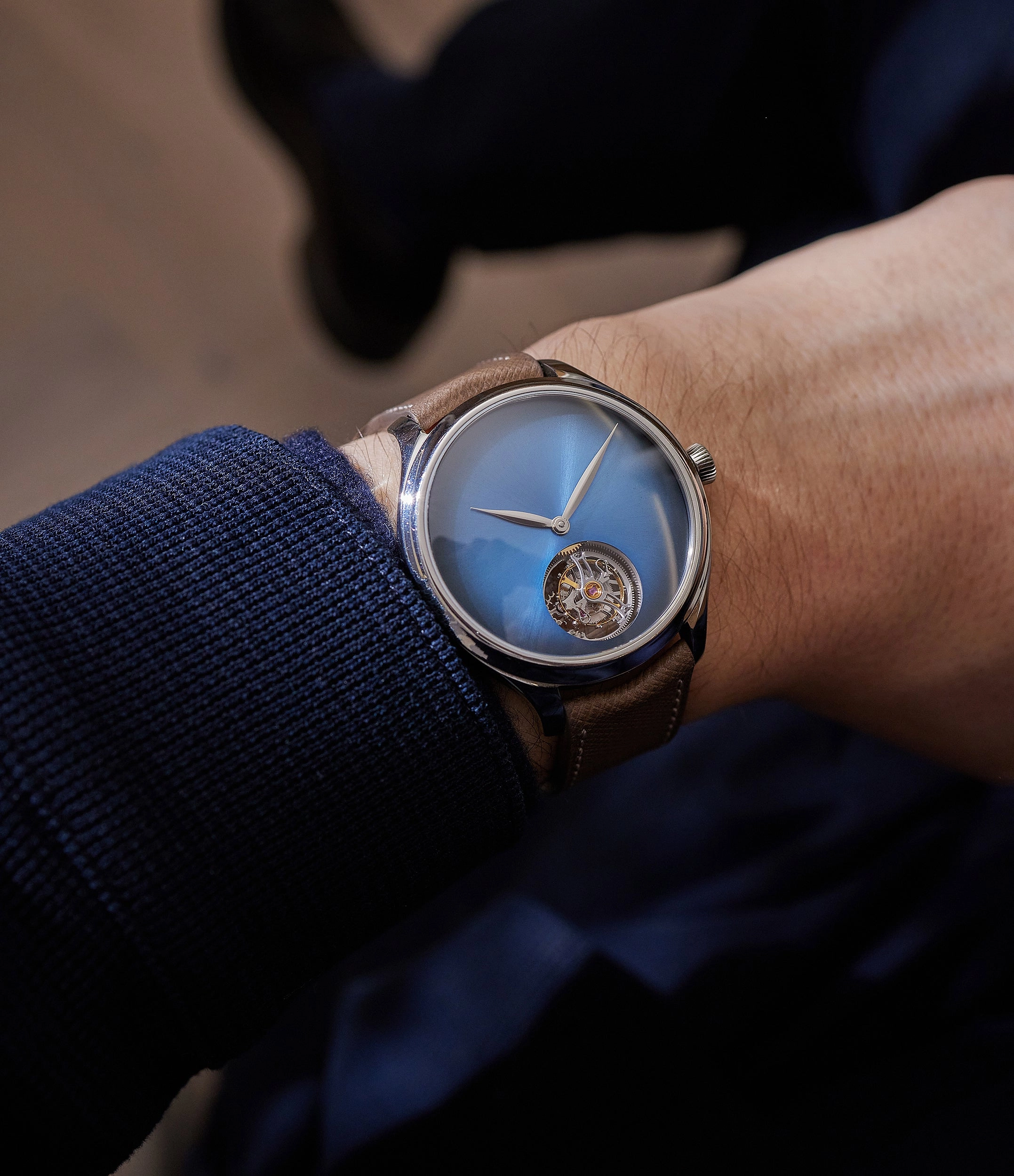 Endeavour Tourbillon Concept | "Funky Blue" | White Gold