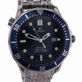 Estate Omega Stainless Steel Gents Seamaster Diver 300 Blue Dial Quartz 2541.80.00