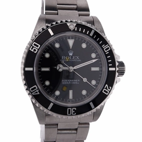Estate Rolex Gents Stainless Steel Oyster Perpetual Submariner Black Dial 14060 C.1999