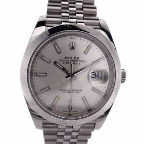 Estate Rolex Stainless Steel Gents OPDJ II 41mm Silver Dial 126300 Comes With Box And Card C.2020