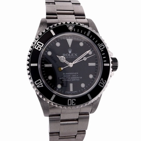 Estate Rolex Stainless Steel Oyster Perpetual Submariner Black Dial C.2010