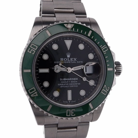 Estate Rolex Stainless Steel Submariner OP Date Black Dial Green Ceramic Bezel "Starbucks" 126610 Comes With Box & Card C.2021