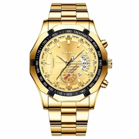 Extra-Large Men's Steel Band Watch
