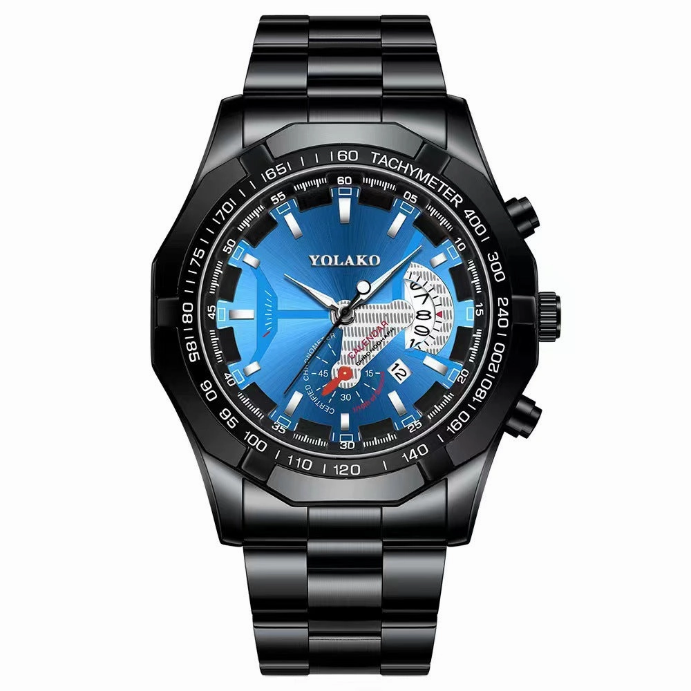 Extra-Large Men's Steel Band Watch