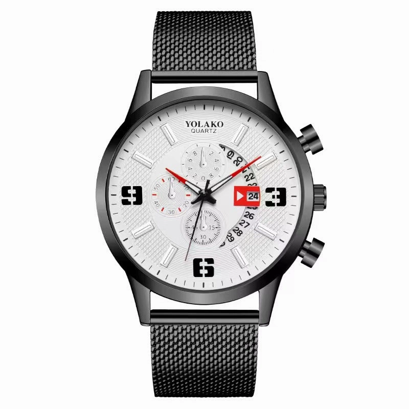Fashion Big Digital Calendar Men's Watch