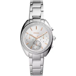 Fossil Women's Watch - Vale Quartz Silver Dial Stainless Steel Bracelet | BQ3657