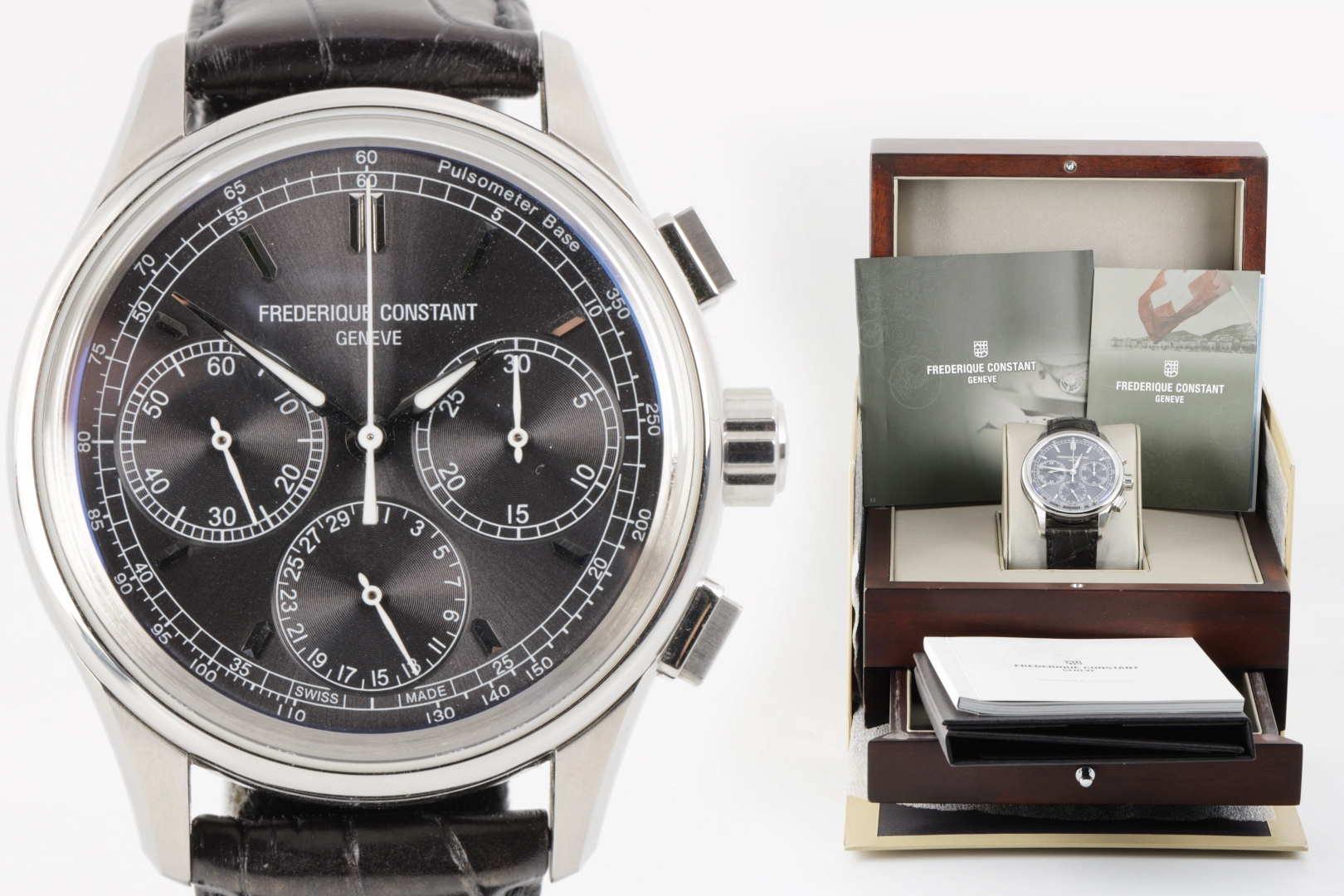 Frederique Constant FC-760X4H4/6 Chronograph Stainless Steel 42mm Men's Watch