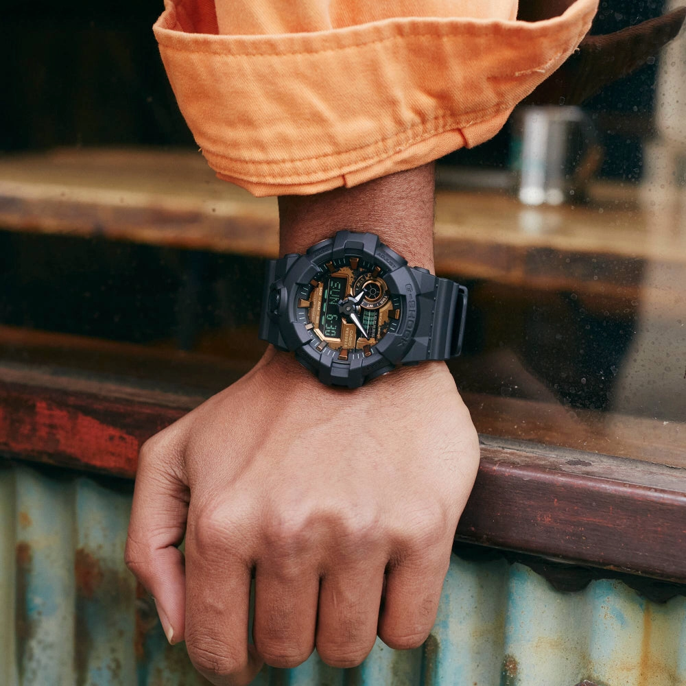 G-Shock Analog-Digital GA-700 Series Black/ Sepia Dial, GA700RC-1A