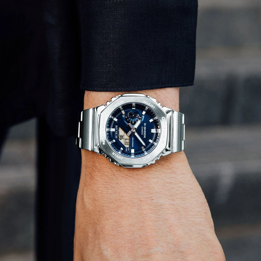 G-Shock G-Steel 2100 Series Silver Tone Watch