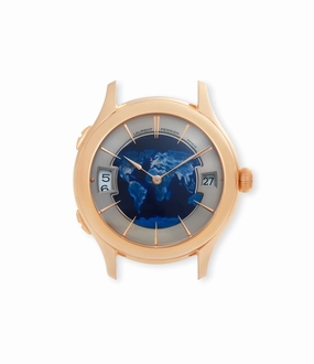 Galet Traveller | World Enamel Dial | Red Gold