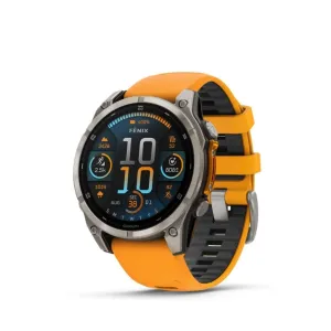 GARMIN FNIX 8 AMOLED ORANGE TITANIUM STRAP SMARTWATCH GM-010-02904-19