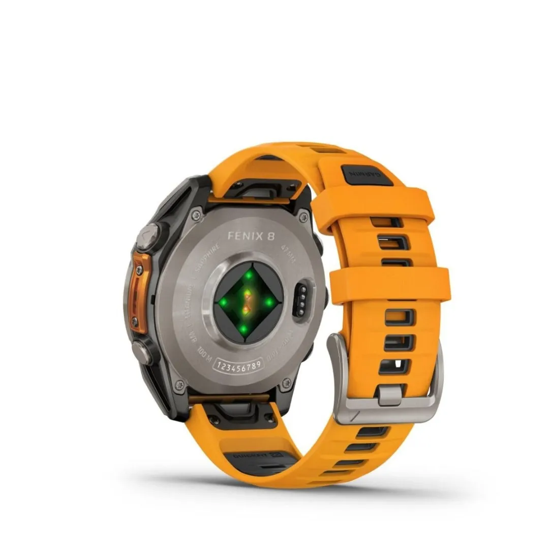 GARMIN FNIX 8 AMOLED ORANGE TITANIUM STRAP SMARTWATCH GM-010-02904-19