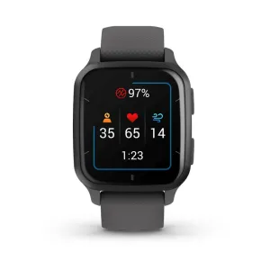 GARMIN VENU SQ 2 GRAY SILICONE STRAP UNISEX SMARTWATCH GM-010-02701-80