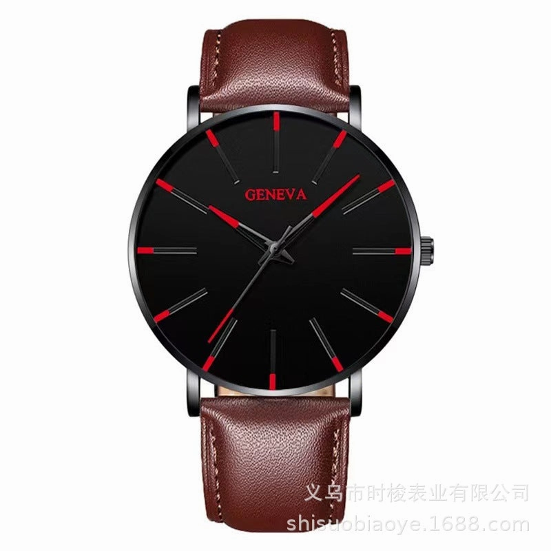 Geneva Fashion Thin Men's Quartz Watch