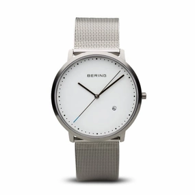 Gentlemen's Bering Classic 39mm Stainless Steel Milanese Quartz Bracelet Watch, 11139-004