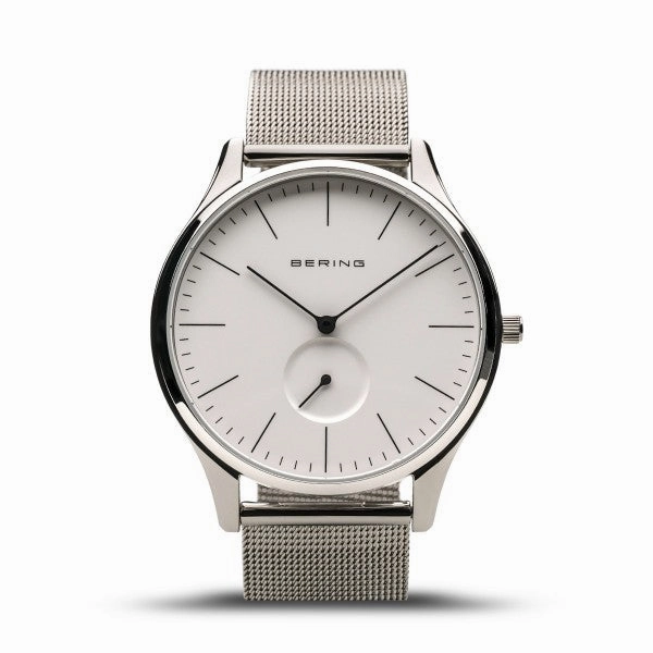 Gentlemen's Bering Classic 41mm Stainless Steel Quartz Milanese Bracelet Watch, 16641-004