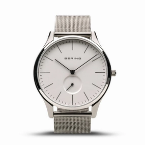Gentlemen's Bering Classic 41mm Stainless Steel Quartz Milanese Bracelet Watch, 16641-004