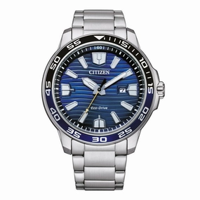 Gentlemen's Citizen Sport Day Eco-Drive Stainless Steel Bracelet Watch, AW1525-81L