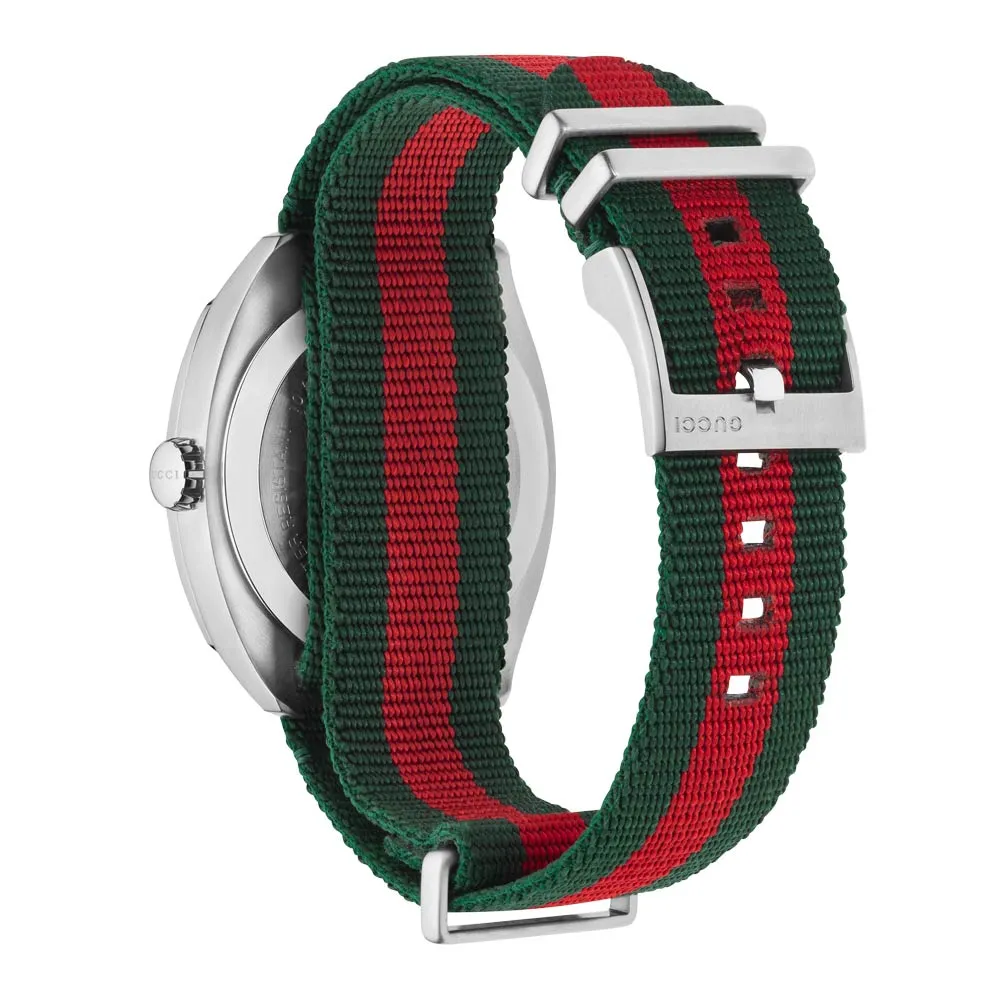 Gucci GG2570 Black Dial 41mm Stainless Steel Gents Watch YA142305