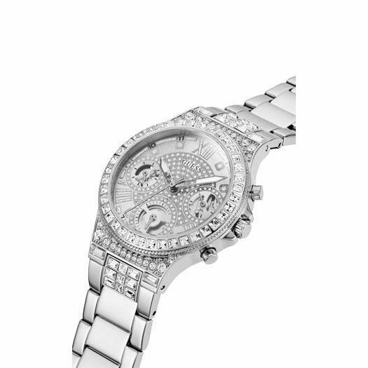 Guess Moonlight Silver Tone Multi-Function Ladies Watch GW0320L1