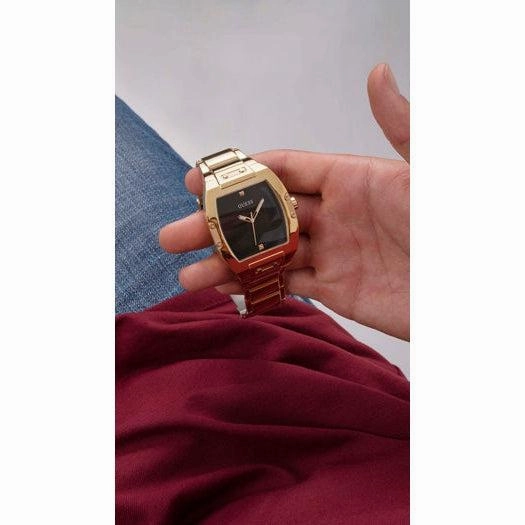Guess Phoenix Gold Tone Analog Gents Watch GW0387G2