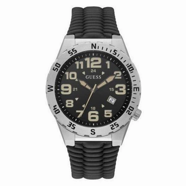Guess Territory Silver Tone Date Gents Watch GW0322G1