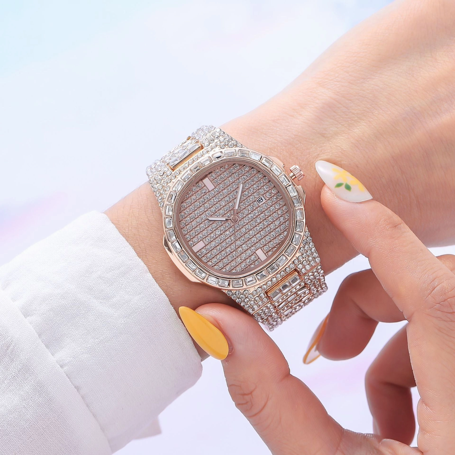 Gypsy Rhinestone Quartz Watch