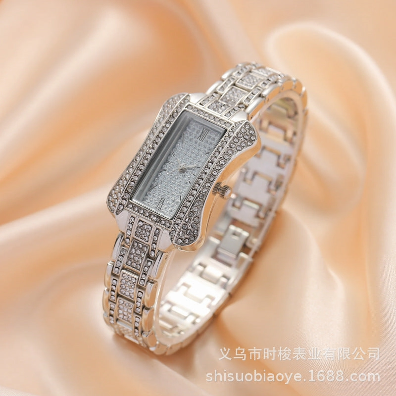 Gypsy watch women's steel belt full of diamonds