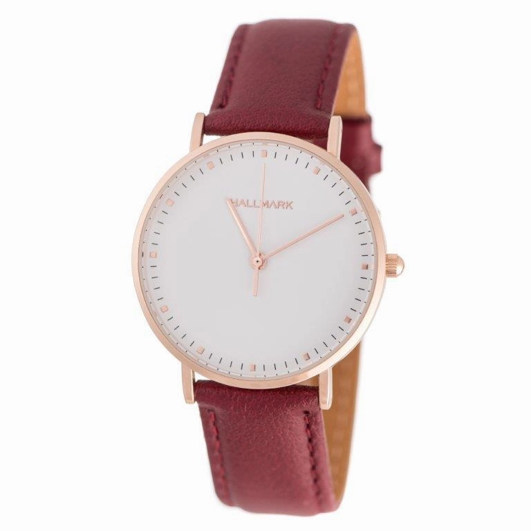 Hallmark Ladies Red Leather Strap