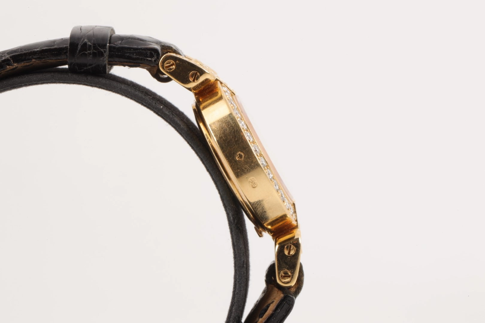Harry Winston Premier 18K Yellow Gold Diamond Bezel & Lugs 22mm Ladies Watch