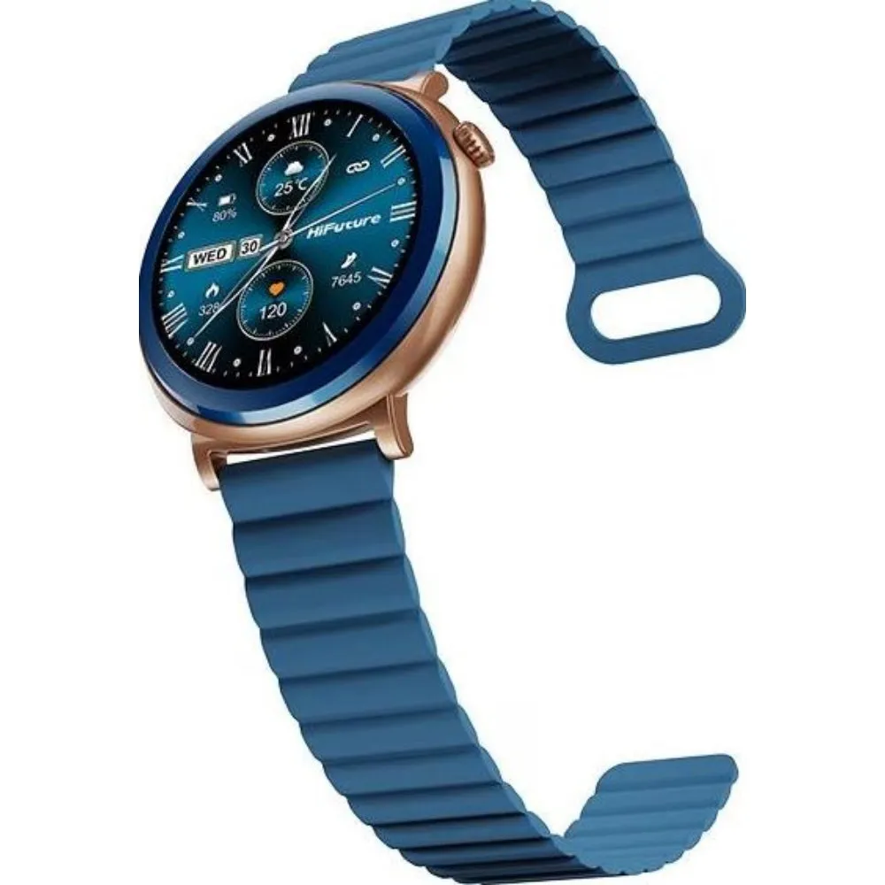Hifuture Consign Aurora Blue Silicone Strap Men Smartwatch HSSW11BL