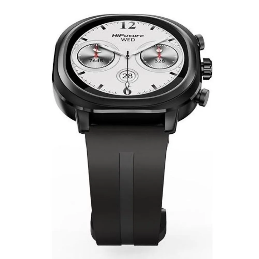 Hifuture Consign FutureFit AIX Lite Black Silicone Strap Smartwatch HSSW8BK