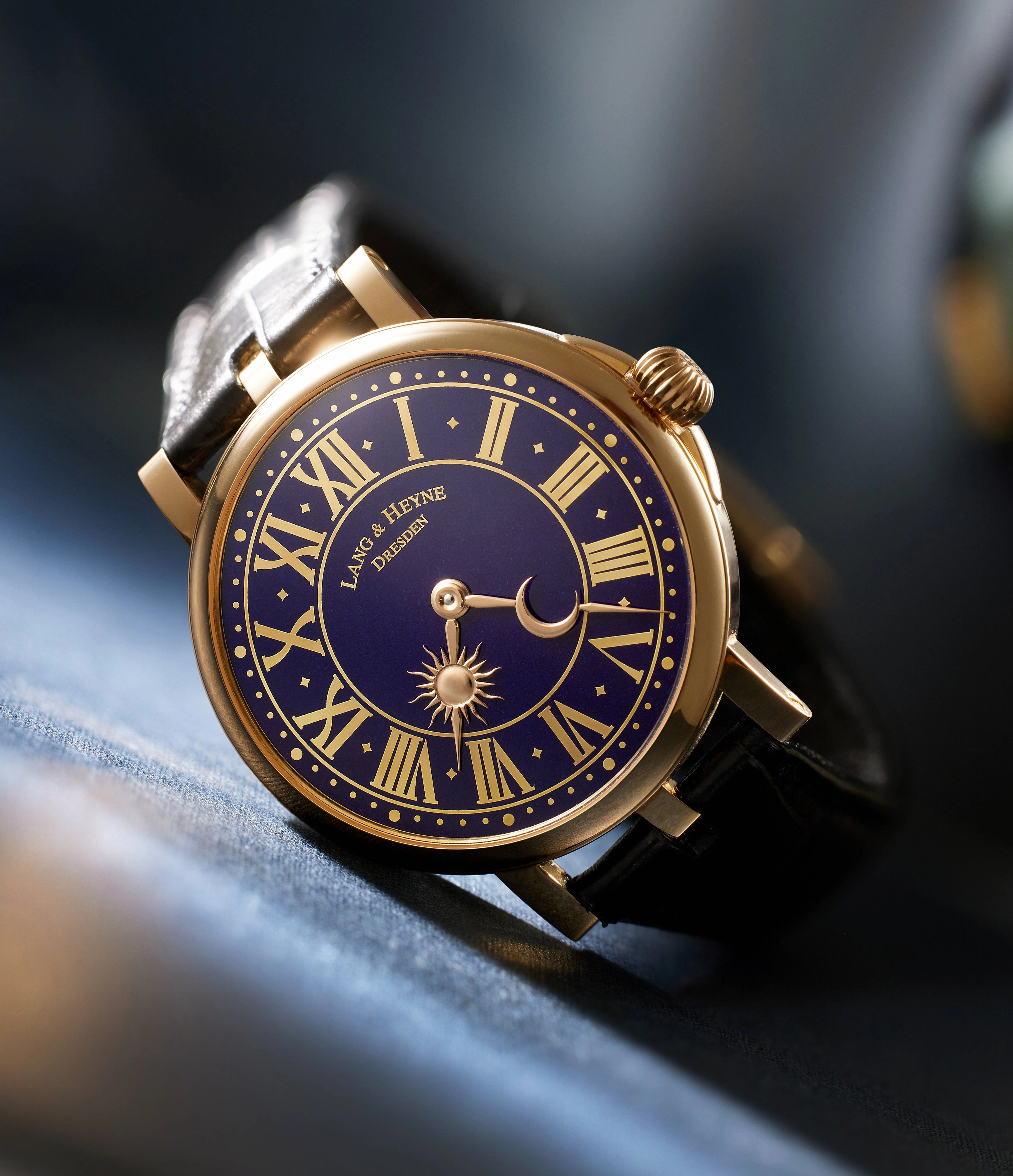Homage Tower Clock Glashtte | Rose Gold
