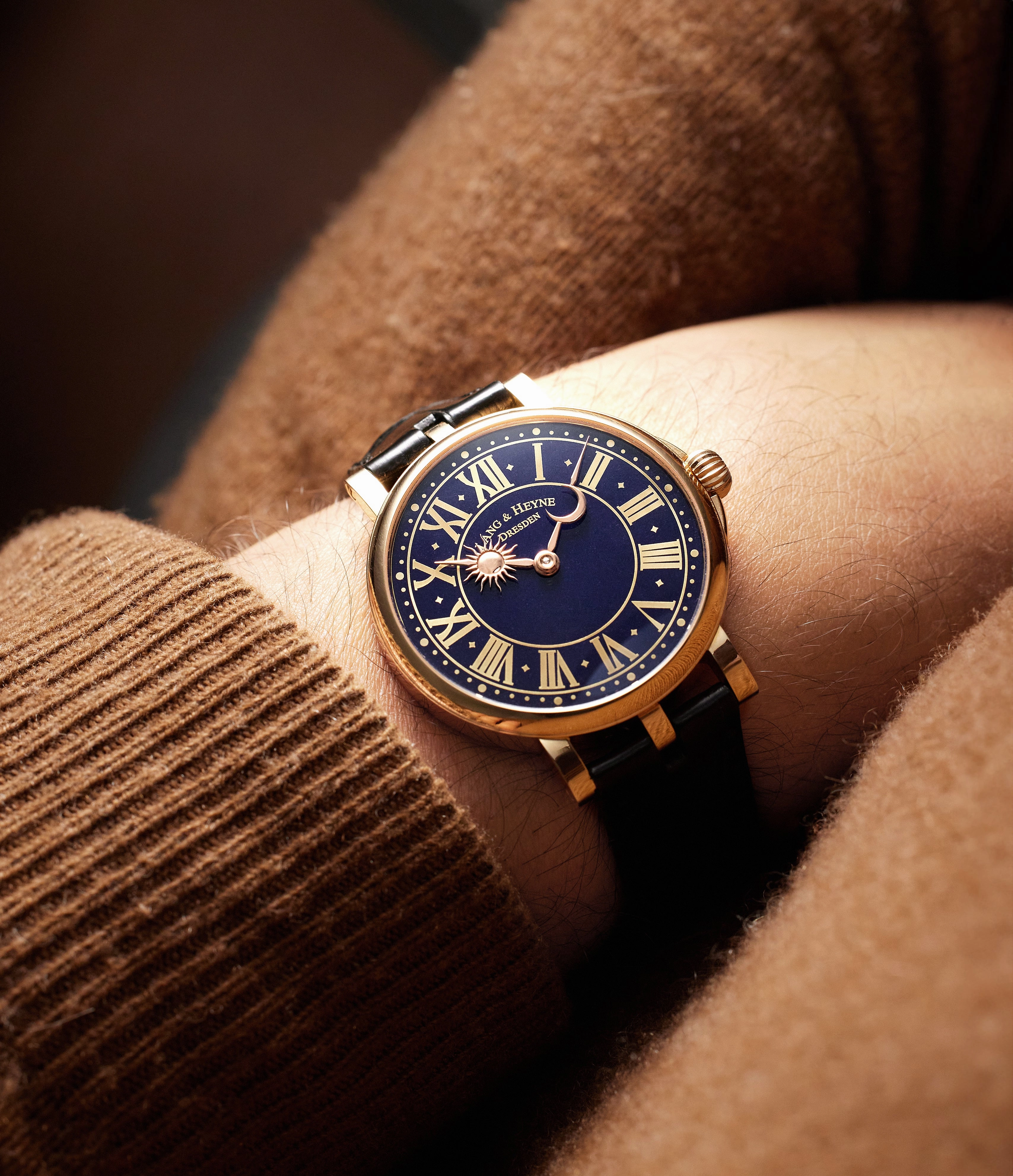 Homage Tower Clock Glashtte | Rose Gold