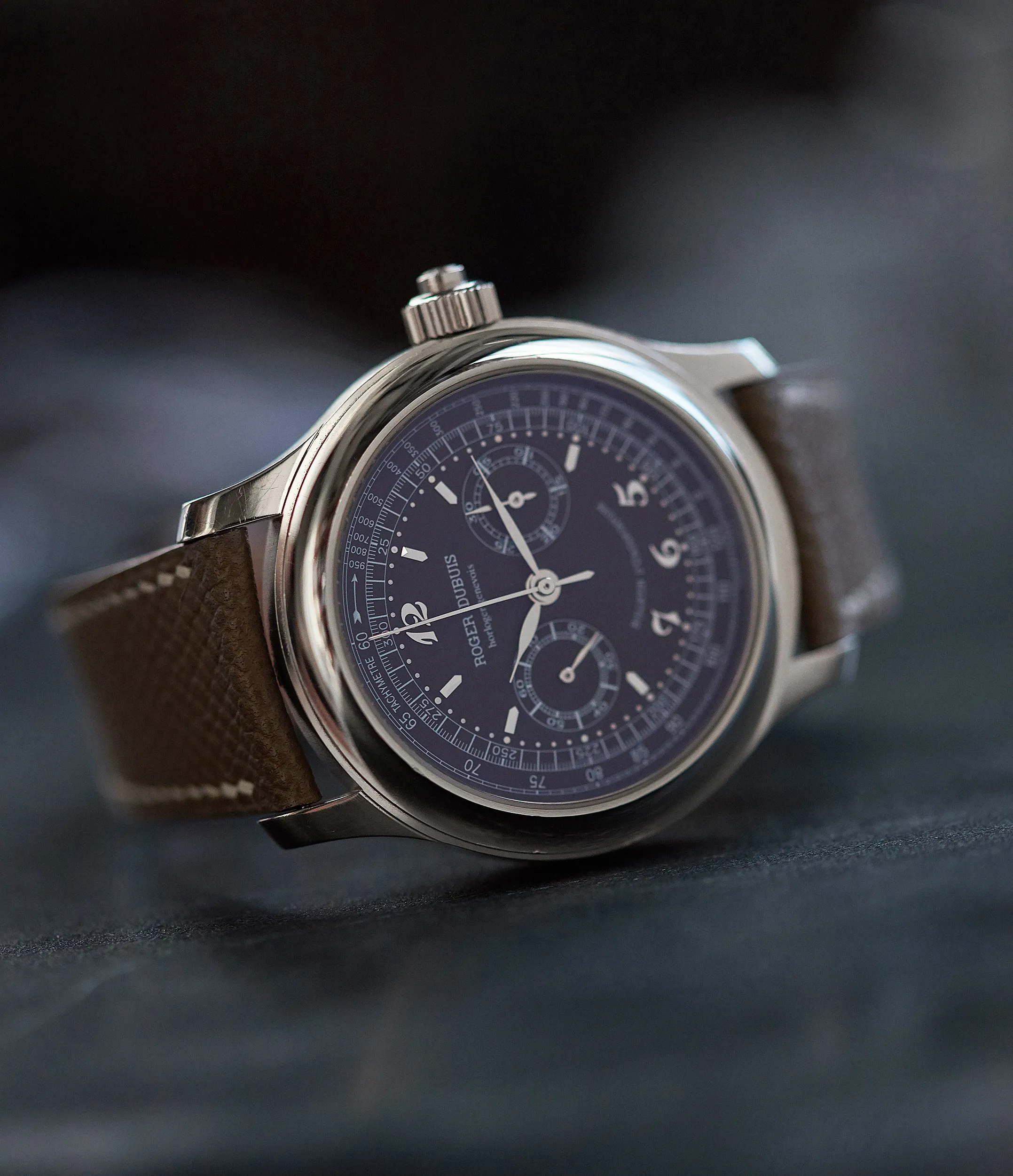 Hommage Chronograph Monopoussoir | White Gold