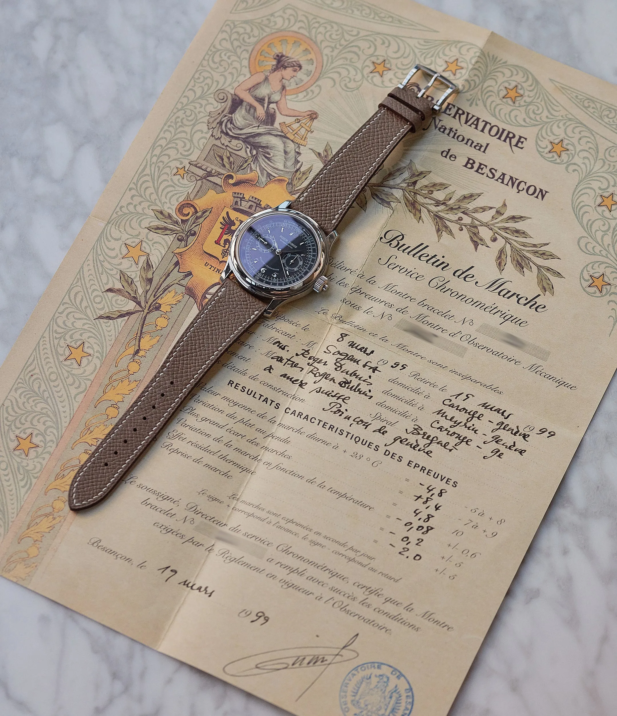 Hommage Chronograph Monopoussoir | White Gold