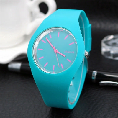 Hot-Selling Silicone Jelly Color Thin Quartz Watch