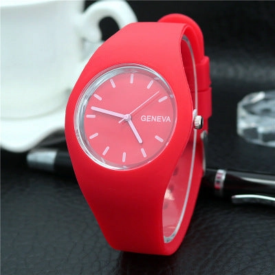 Hot-Selling Silicone Jelly Color Thin Quartz Watch