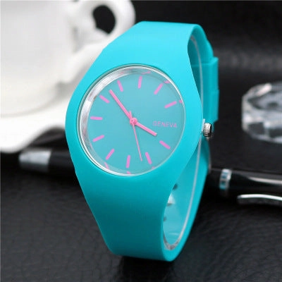 Hot-Selling Silicone Jelly Color Thin Quartz Watch