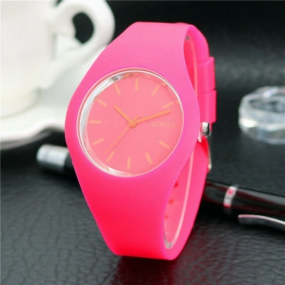 Hot-Selling Silicone Jelly Color Thin Quartz Watch