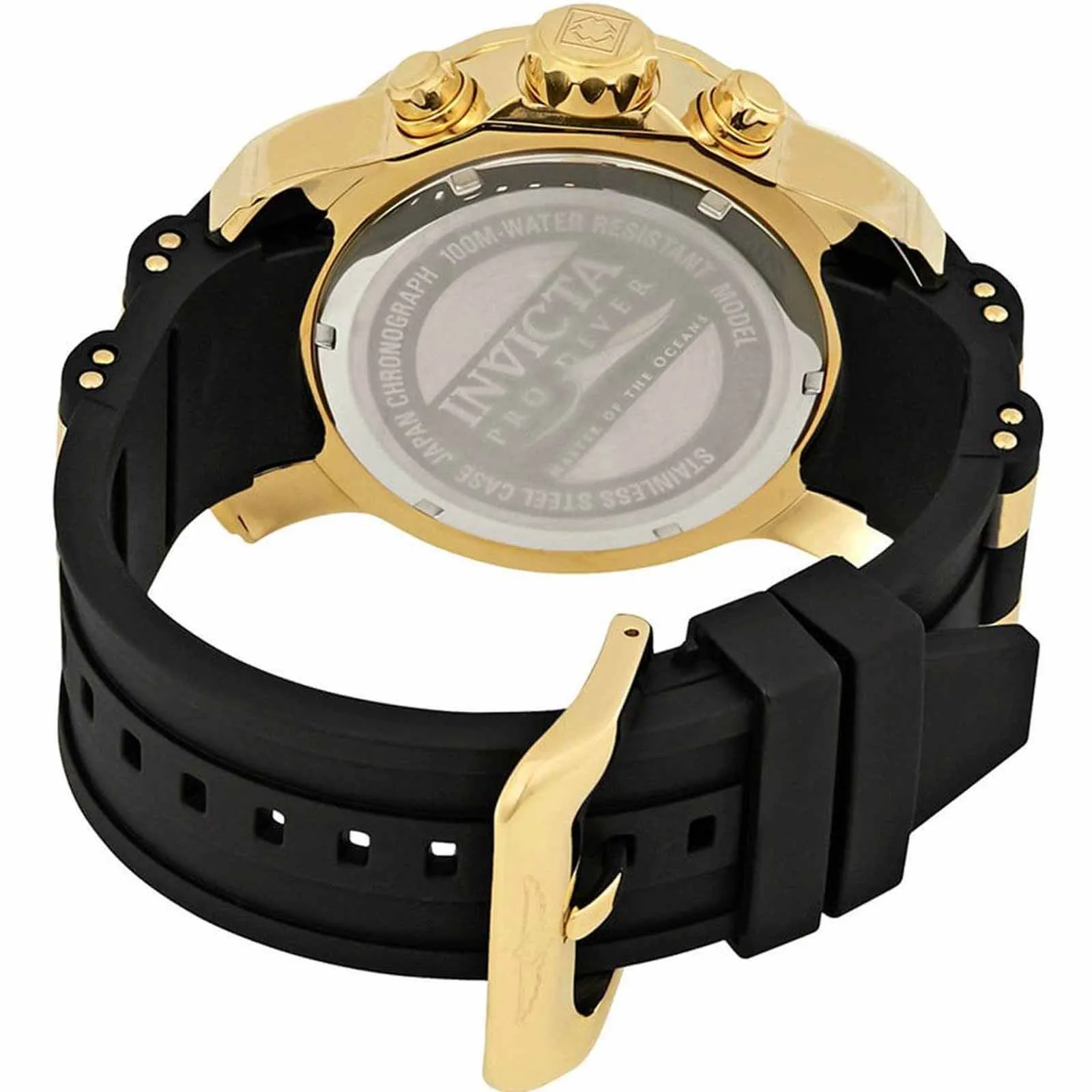 Invicta 17566 Men's Pro Diver Quartz Gold Tone Dial Chronograph Watch