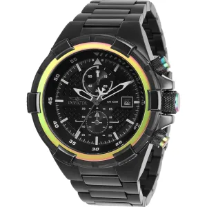 Invicta Men's Watch - Aviator Chronograph Black Stainless Steel Date Display | 28131
