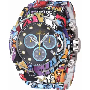 Invicta Men's Watch - Bolt Black, Blue and Grey Dial Aqua Plated Bracelet | 45488