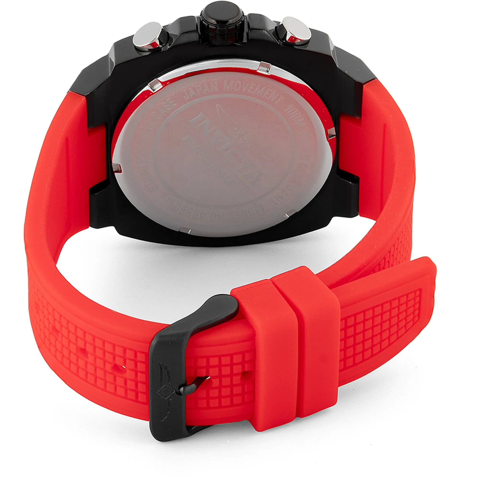 Invicta Men's Watch - Invicta Racing Chrono Black Case Red Silicone Strap | 48880