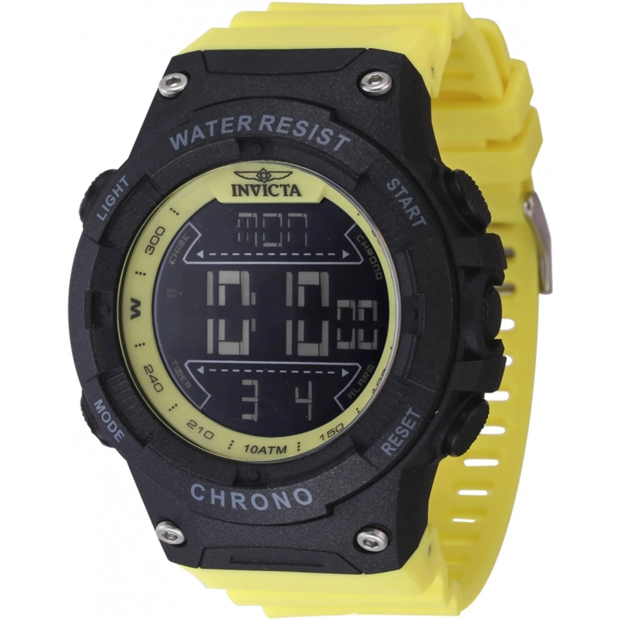 Invicta Men's Watch - Invicta Racing Digital Dial Yellow Polyurethane Strap | 47527