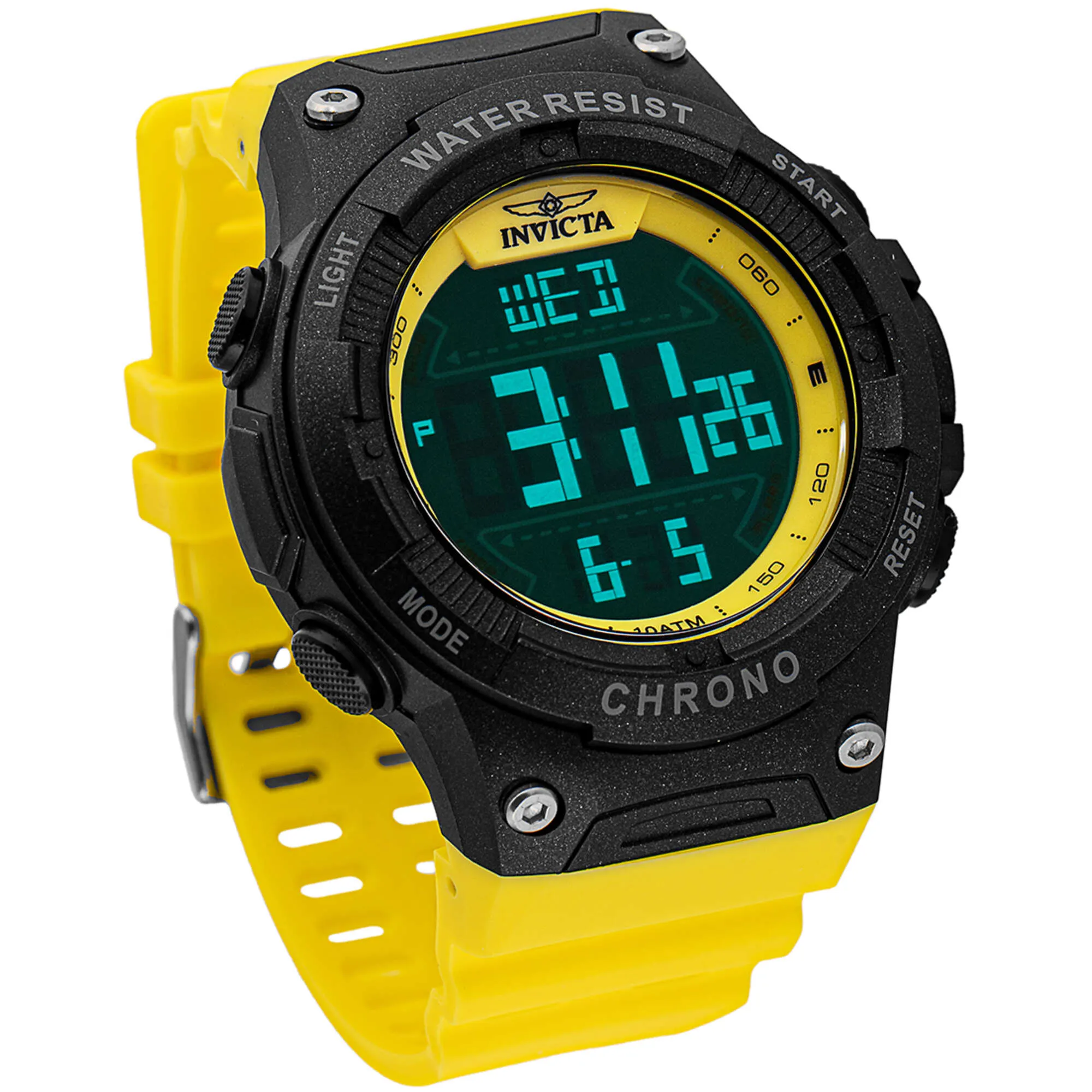 Invicta Men's Watch - Invicta Racing Digital Dial Yellow Polyurethane Strap | 47527