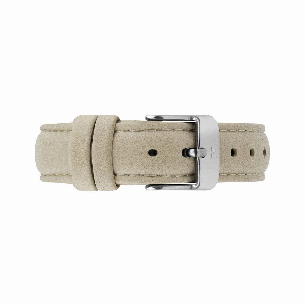 Ivory Leather Watch Strap - 16mm Width